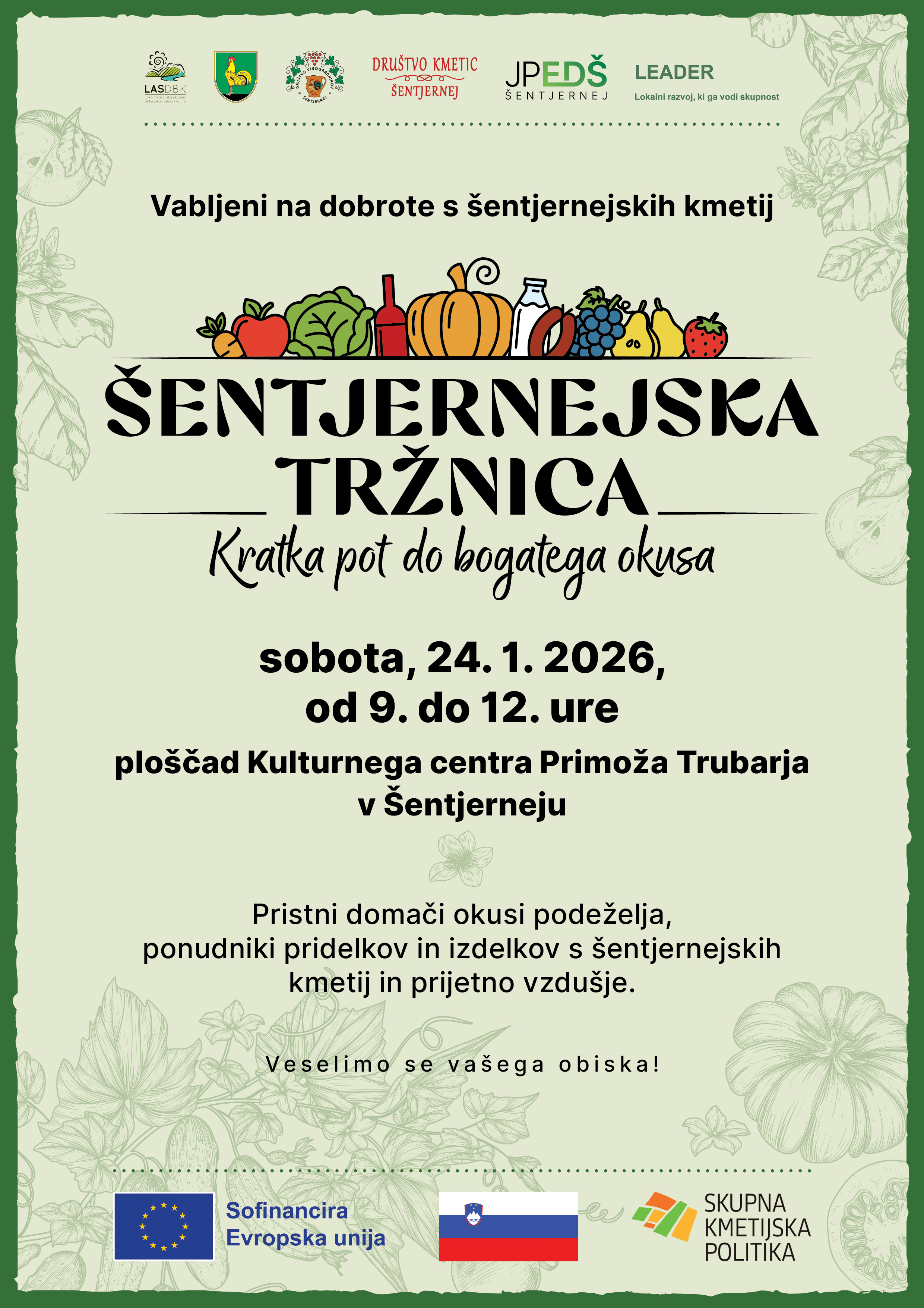 Obcina Sentjernej_Sentjernejska trznica_oglas_A4_januar_2026